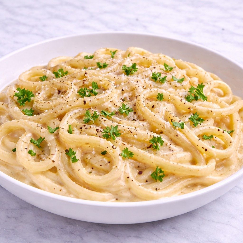 Fettuccine Alfredo.