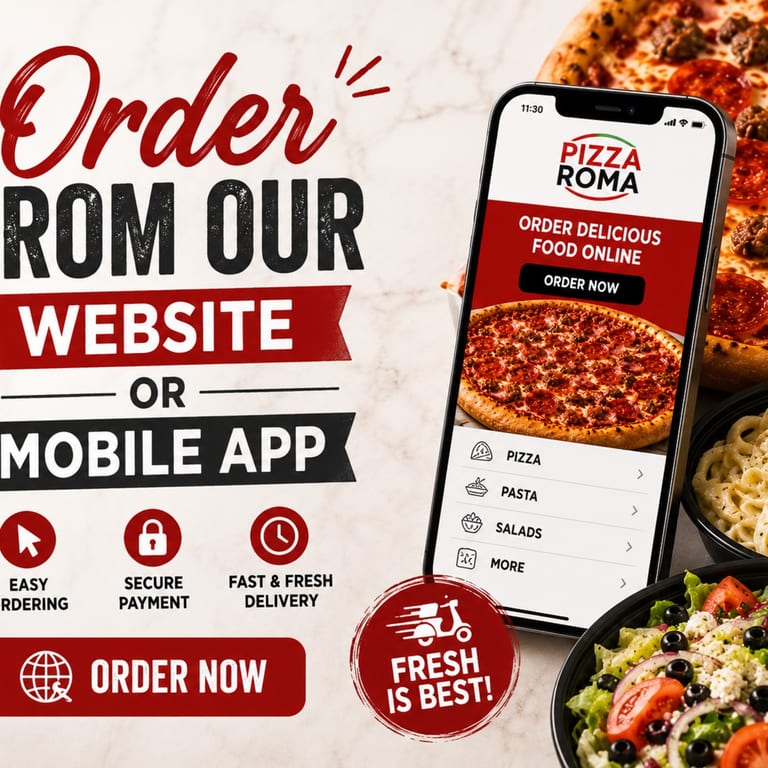 Order From Our Website or Mobile APP