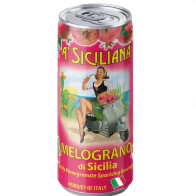 A’ Sicilian  Pomegranate Soda (Sicilian Melograno).